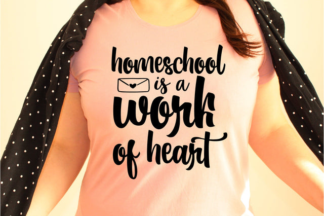 Homeschool is a work of heart svg SVG orpitasn 