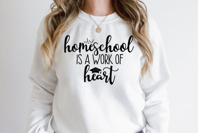 Homeschool is a work of heart svg SVG orpitasn 