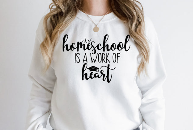 Homeschool is a work of heart svg SVG orpitasn 