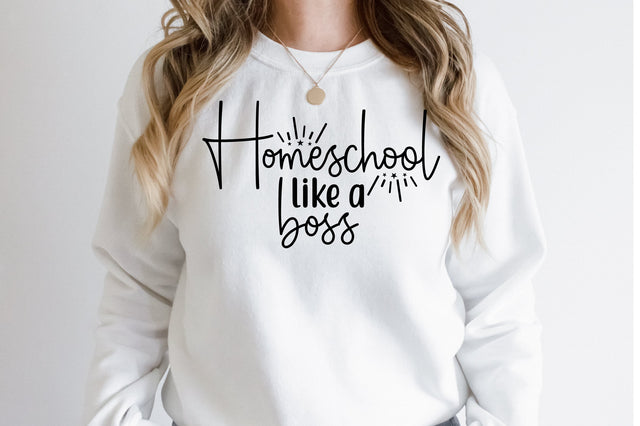 Homeschool like a boss svg SVG orpitasn 
