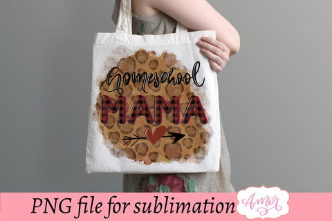 Homeschool mama Sublimation design for T-shirts Sublimation Amorclipart 