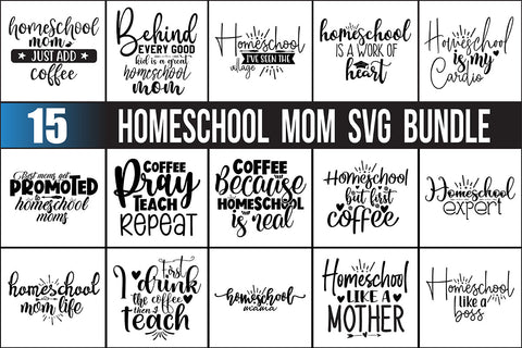 Homeschool Mom SVG Bundle SVG orpitasn 