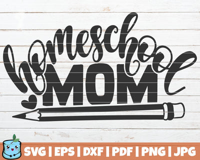 Homeschool Mom SVG MintyMarshmallows 