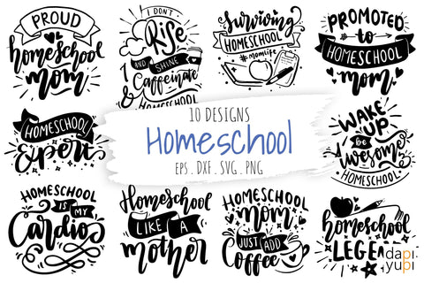 Homeschool Quotes Bundle SVG dapiyupi store 