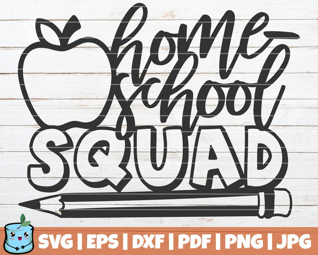 Homeschool Squad SVG MintyMarshmallows 