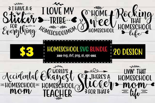 Homeschool Svg Bundle SVG shah alam 