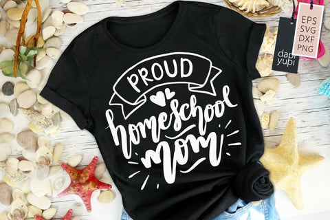 Homeschool SVG Proud Homeschool Mom Quotes SVG dapiyupi store 
