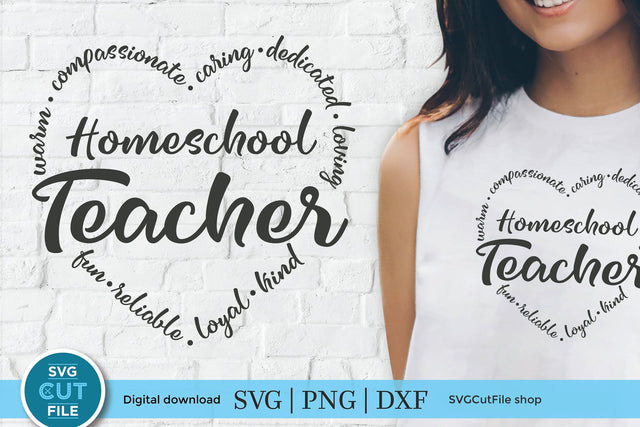 Homeschool Teacher svg SVG SVG Cut File 