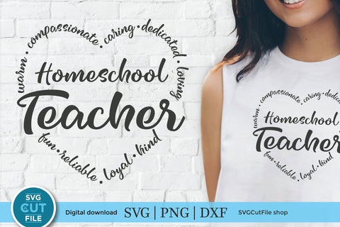 Homeschool Teacher svg SVG SVG Cut File 