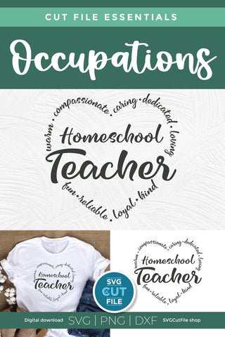 Homeschool Teacher svg SVG SVG Cut File 