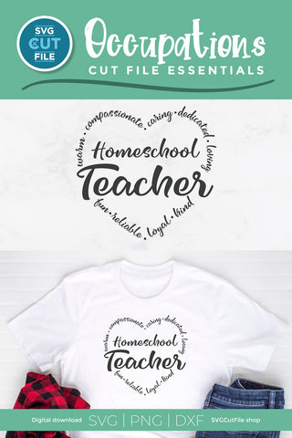 Homeschool Teacher svg SVG SVG Cut File 