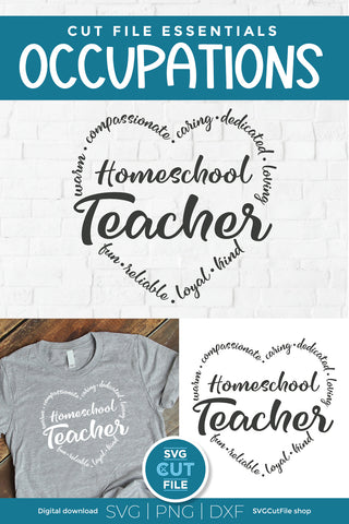 Homeschool Teacher svg SVG SVG Cut File 