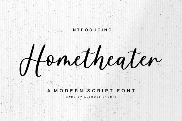 Hometheater Font Allouse.Studio 