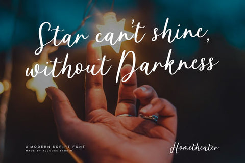 Hometheater Font Allouse.Studio 