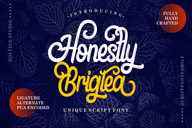 Honestly Brigtea Font Holydie Studio 
