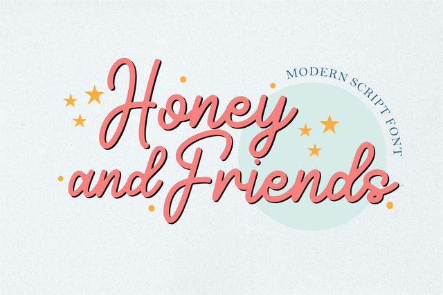Honey And Friends Font Forberas 