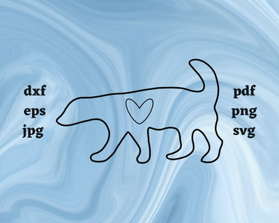 Honey Badger Heart SVG Cut File SVG Northern Light SVG 