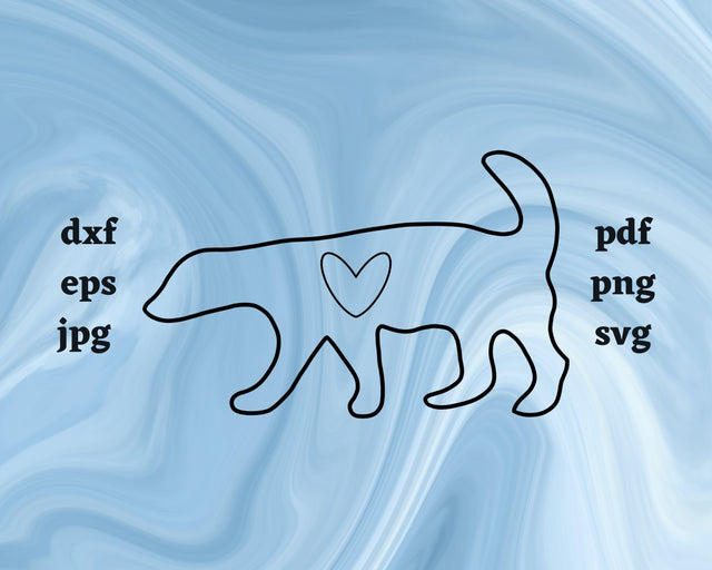 Honey Badger Heart SVG Cut File SVG Northern Light SVG 