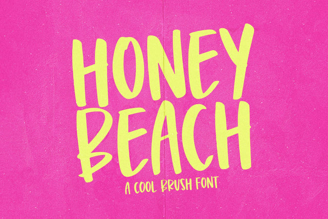Honey Beach - Handwritten Brush Font Font KA Designs 