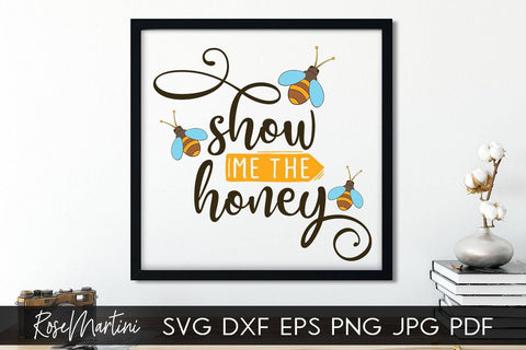 Honey Bee Bundle Vol.1 of 8 designs SVG files for cutting machines - Cricut Silhouette, Sublimation Designs | Bee Pun SVG | Bee Happy | Bee Kind SVG RoseMartiniDesigns 