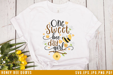 Honey Bee Clipart And Quotes SVG Bundle SVG dapiyupi store 