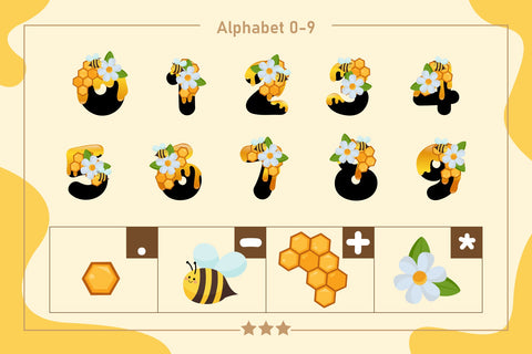 Honey Bee Color Fonts Font Fox7 By Rattana 