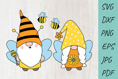 Honey Bee Gnomes SVG, Bee SVG, Bumblebee Farmhouse Gnomes SVG Irina Ostapenko 