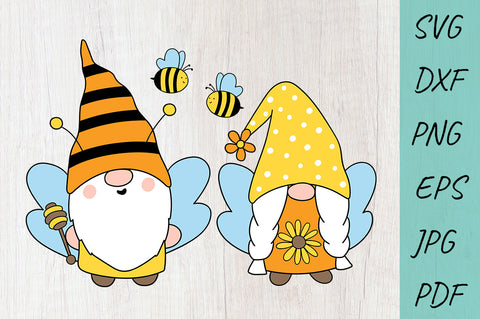 Honey Bee Gnomes SVG, Bee SVG, Bumblebee Farmhouse Gnomes SVG Irina Ostapenko 
