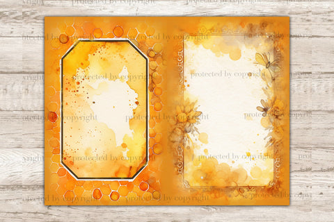 Honey Bee Junk Journal Pages | Woman Journal Printable SVG GlamArtZhanna 