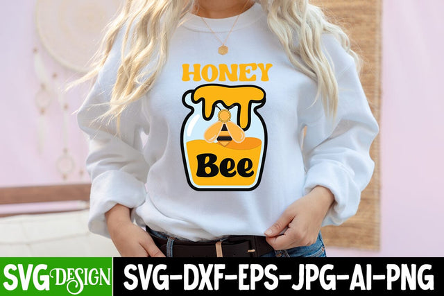 Honey Bee Sublimation PNG , Honey Bee Sublimation Design Sublimation BlackCatsMedia 