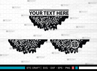 Honey Bees Monogram, Honey Bees Silhouette, Honey Bees SVG, Honey Svg, Beehive Svg, Honeycomb Svg, Bumble Bee Svg, SB00178 SVG ETC Craft 
