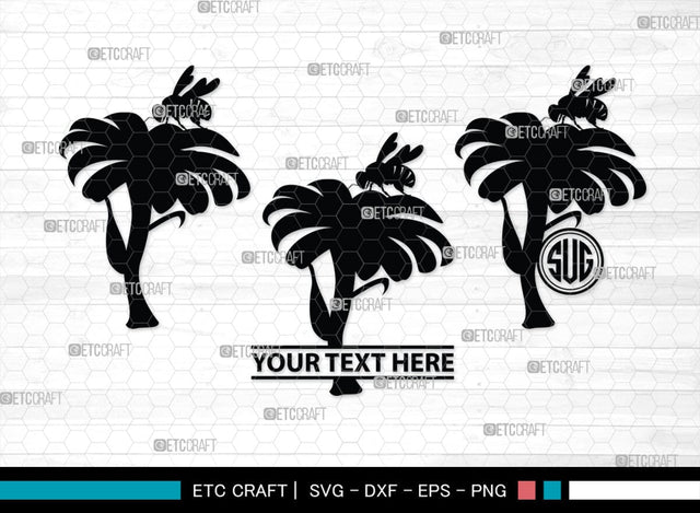 Honey Bees Monogram, Honey Bees Silhouette, Honey Bees SVG, Honey Svg, Beehive Svg, Honeycomb Svg, Bumble Bee Svg, SB00178 SVG ETC Craft 