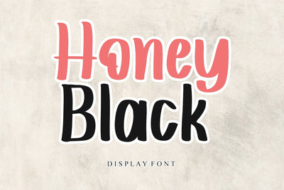 Honey Black Font Afandi Studio 