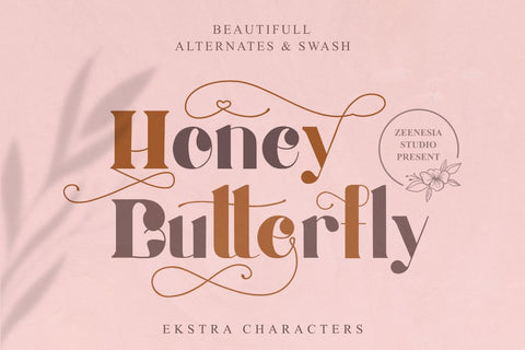 Honey Butterfly Font Zeenesia Std 