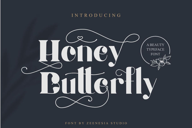 Honey Butterfly Font Zeenesia Std 