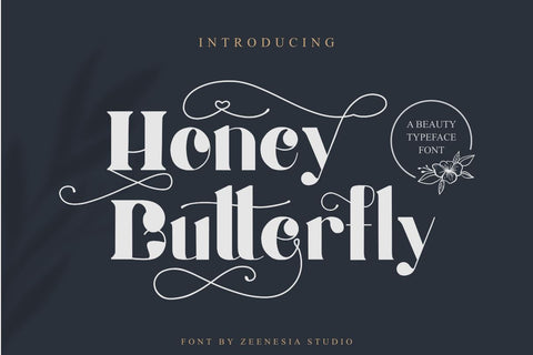 Honey Butterfly Font Zeenesia Std 