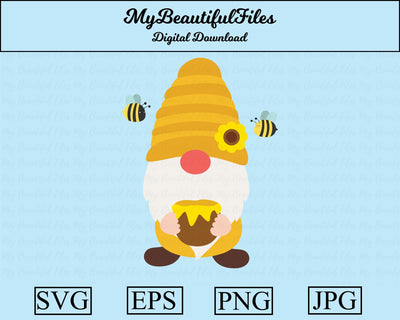 honey gnome SVG MyBeautifulFiles 