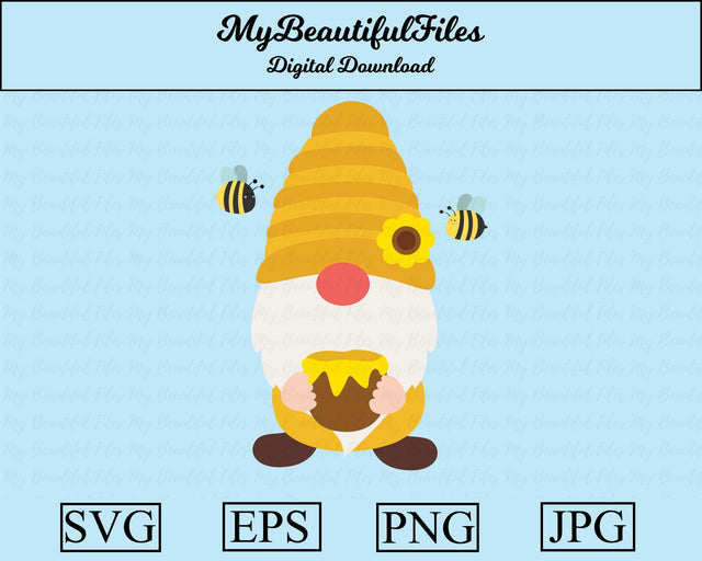 honey gnome SVG MyBeautifulFiles 