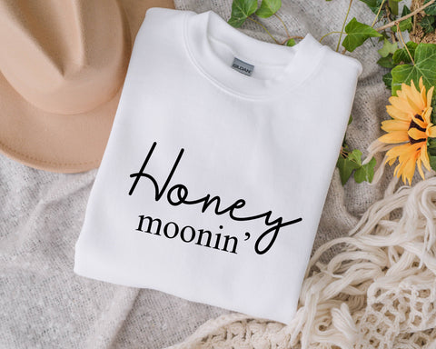 Honey Moonin Svg, Honeymoon Svg, Wedding Svg, Bride Svg, Groom Svg, Married svg, Honeymoon Matching Shirts, Honeymoon T-shirt Svg SVG Fauz 