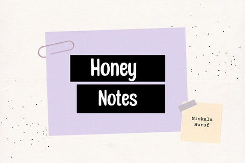 Honey Notes - a Neat Handwritten Font Font nhfonts 