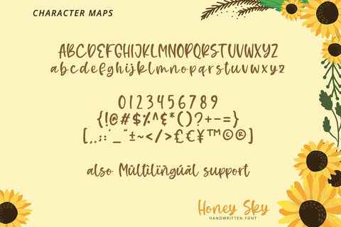 Honey Sky-Handwritten Font Font yumnatype 
