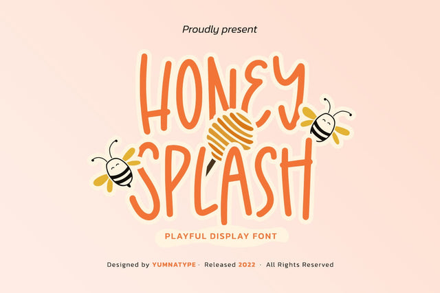 Honey Splash Font yumnatype 