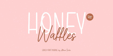 Honey Waffles Font Allouse.Studio 