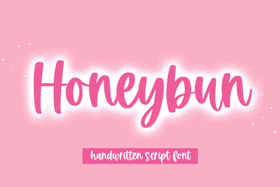 Honeybun - Cute Handwritten Font Font KA Designs 