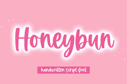 Honeybun - Cute Handwritten Font Font KA Designs 
