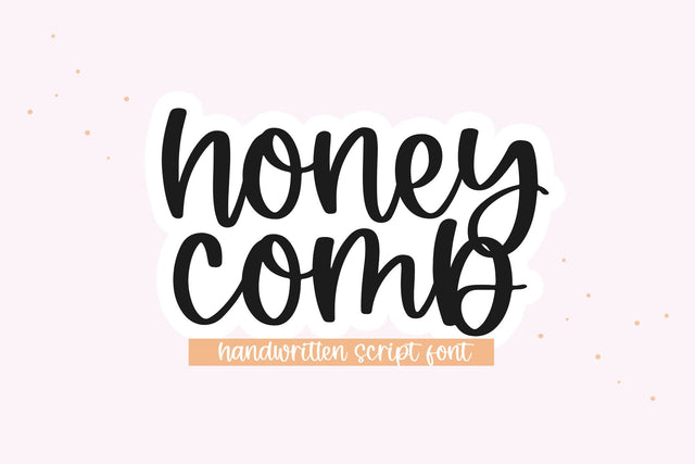 Honeycomb - Handwritten Script Font Font KA Designs 