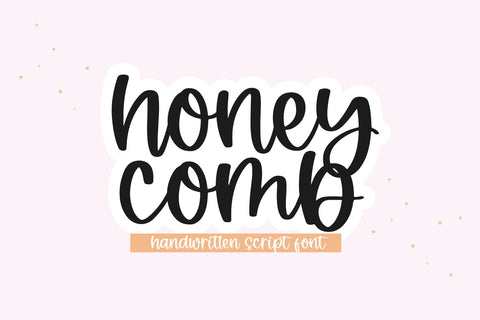 Honeycomb - Handwritten Script Font Font KA Designs 
