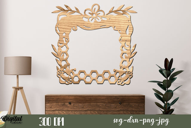 Honeycomb Laser Cut. Honeycomb Design Laser Cut. Honey Bee Silhouette SVG Evgenyia Guschina 