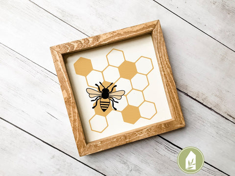 Honeycomb SVG | Spring Bee SVG | Honeybee SVG Files SVG LilleJuniper 
