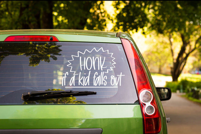 Honk If A Kid Falls Out Svg | Car Decal Design | Mother's Day Design SVG RedFoxDesignsUS 